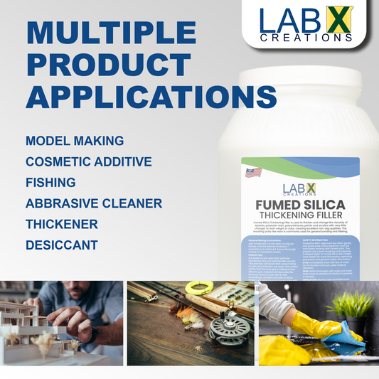 LXC FUMED SILICA 10lb bag white powder super strength thickener, for epoxy, polyester, fiberglass resin, adhesive, paint systems, thickening agent, sealant, silicone, hydrophilic, Fishing Fly Flotant