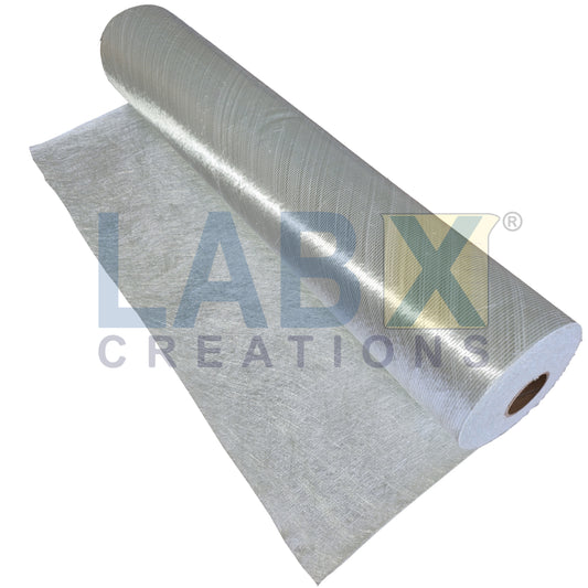 1708x50"x57 yards Biaxial Cloth Mat Fiberglass 45/45 oriented strand with CSM | Durable & Strong Structural Repair, Rebuild & Reconstruct Interior/Exterior Marine Automotive