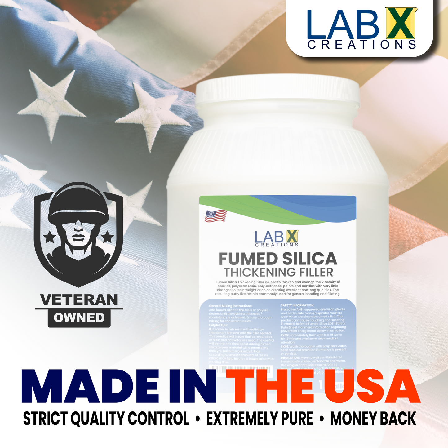LXC FUMED SILICA 10lb bag white powder super strength thickener, for epoxy, polyester, fiberglass resin, adhesive, paint systems, thickening agent, sealant, silicone, hydrophilic, Fishing Fly Flotant